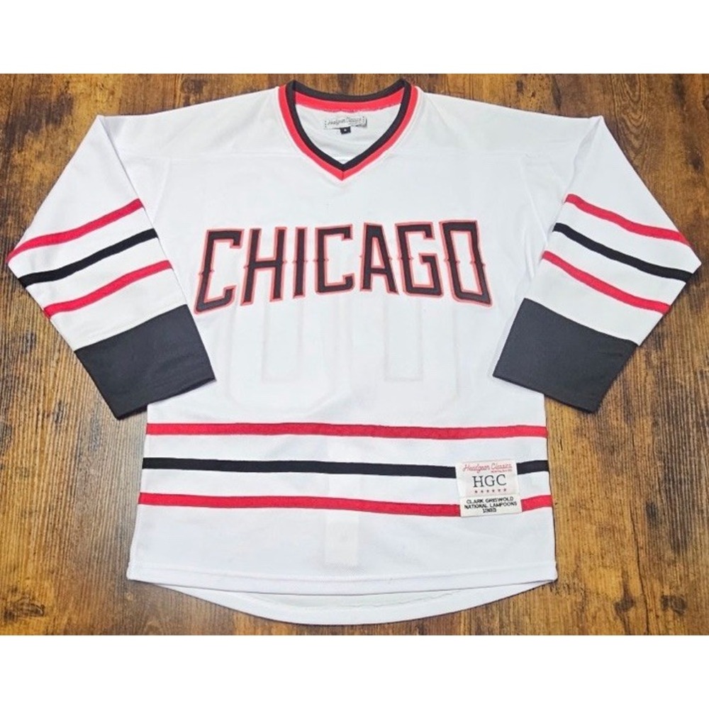 Headgear Classics Chicago CLARK GRISWOLD #00 Hockey Jersey Unisex Size Small